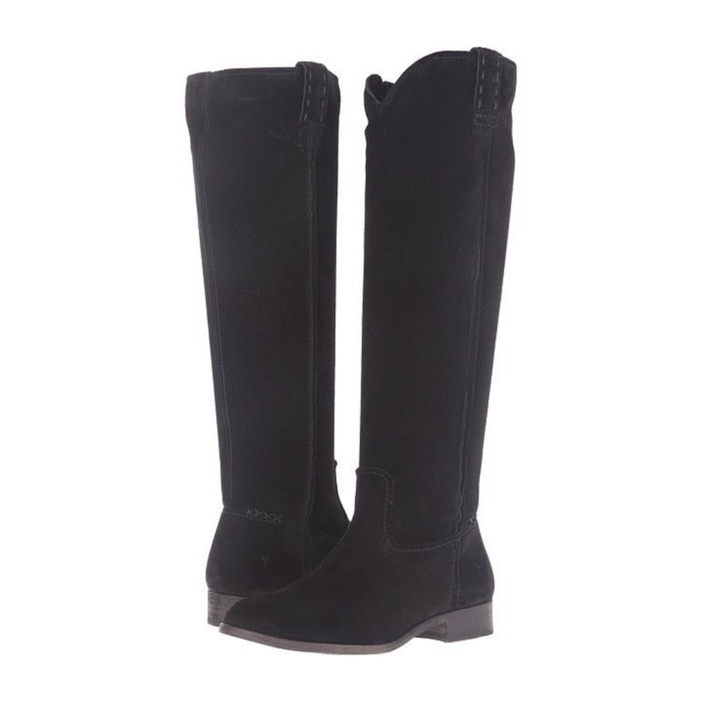 Frye Black Suede Cara Boots - Size 7.5